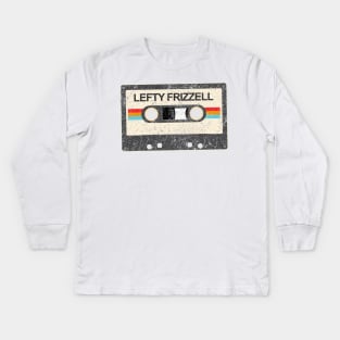 kurniamarga vintage cassette tape Lefty Frizzell Kids Long Sleeve T-Shirt